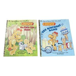 2 CRISPY Little Golden Book VTG 1987 Special Edition Softcover